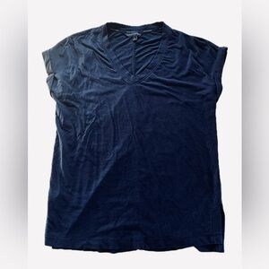 Women’s Size S Banana Republic Black Short Sleeve V-Neck T-Shirt